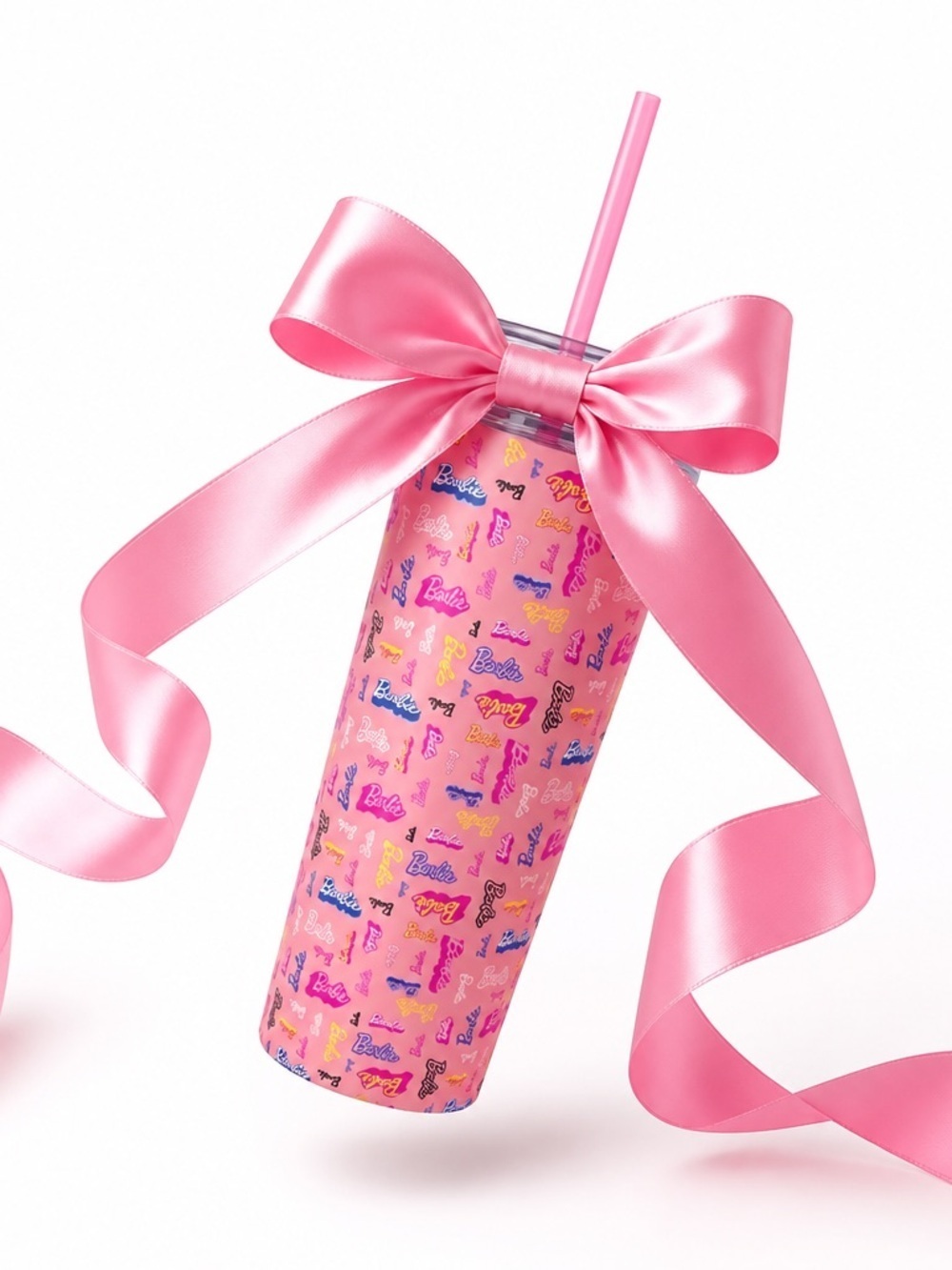 Dragon Glassware x Barbie Vacuum Insulated Tumbler Lid and Straw 24 oz Tumbler